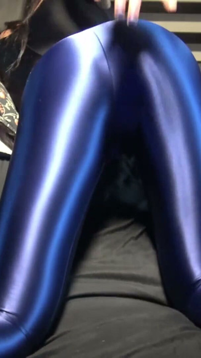 Playing in my spandex in bed | Clip 1