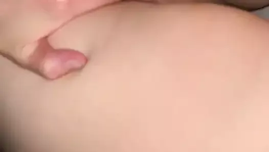 Wife plays with pussy