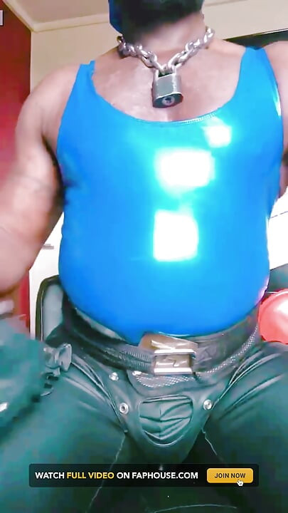 Frottement Verbal En Latex Bleu