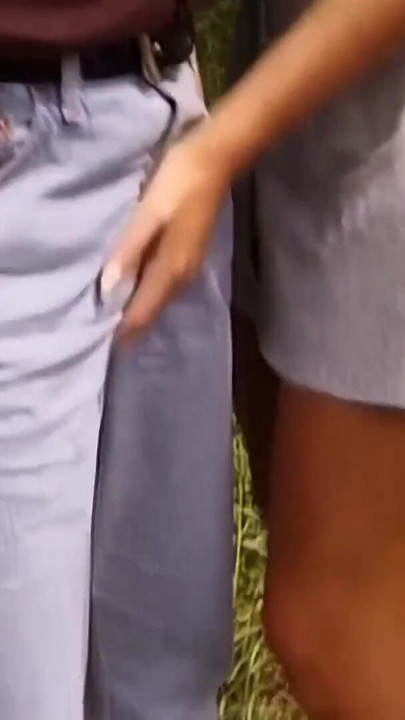 Iconic moment from "Threesome at the roadside in vintage style"