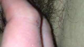 Irish wife hairy pussy closeup