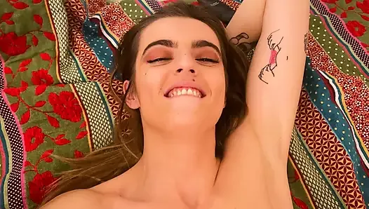 French hairy girl has intense anal sex with an old guy
