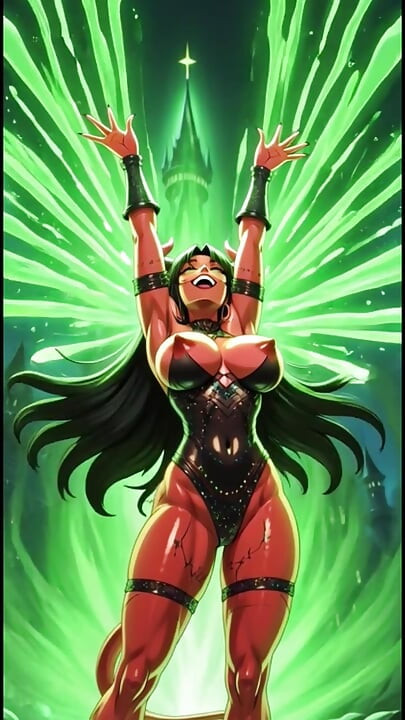 Demônio com poder mágico (animação ai)