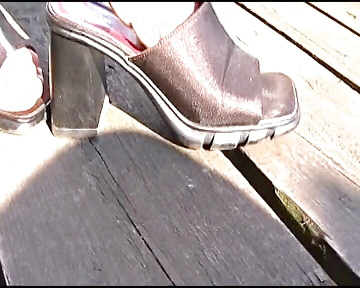 Beautiful big ass German doll sucks cock outdoors