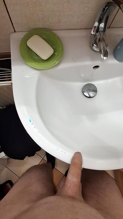 in the bathroom I almost got caught by roommate