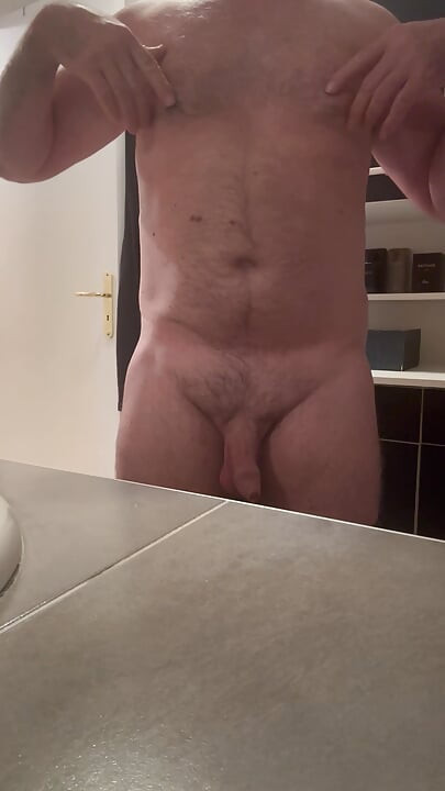 CUMMING IN THE BATHROOM WITH MY UNCUT