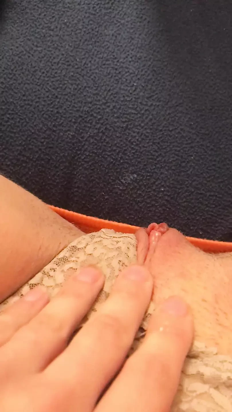 Fingering my virgin oussy, view from up