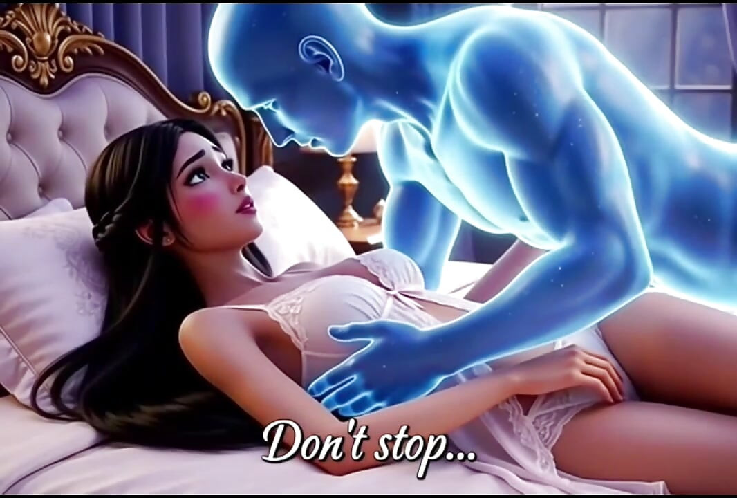 Si cantik muda yang kesepian dihantui oleh hantu tampan di malam hari
