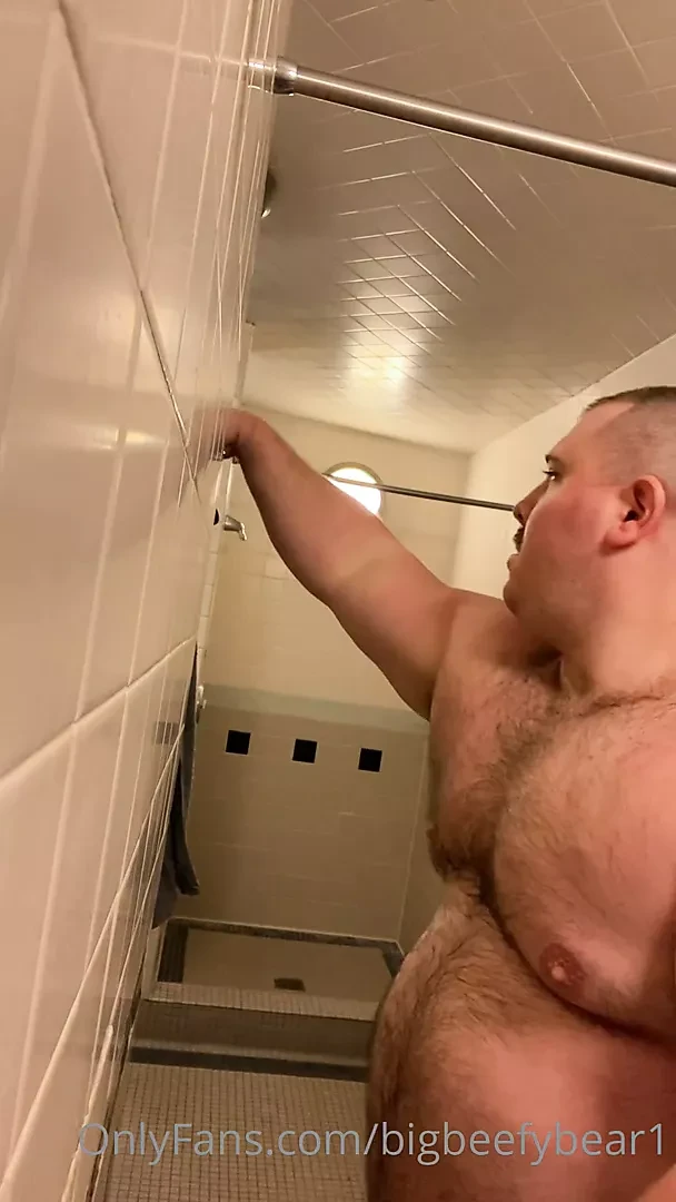 Befy bear cub jerks off