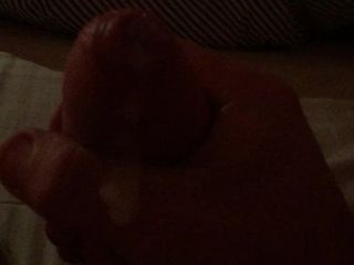 Watch cum gush out of my big uncut cock