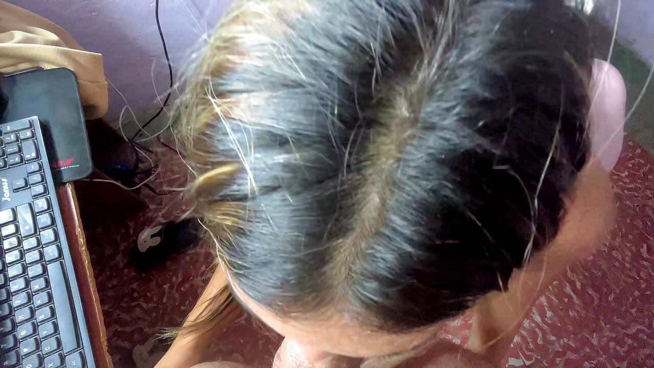 Blowjob Salivated With Big Ass Stepsister