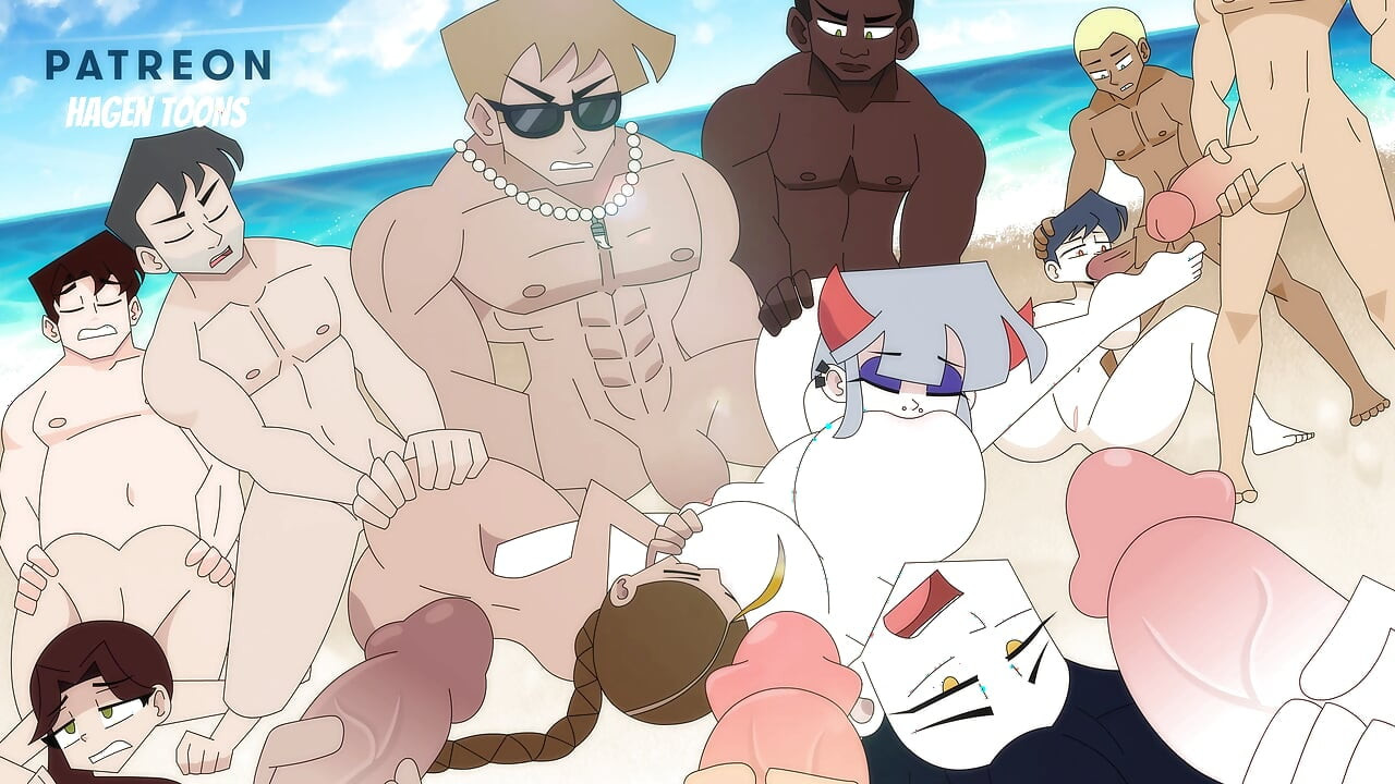 The Nude Beach - Hagen Toons