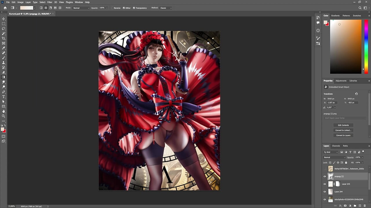 Kurumi timelapse sfw date a live