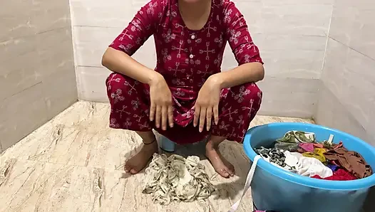 Güzel yenge devar ile ilk kez seks yapıyor! Net Hintçe ile önde işiyor