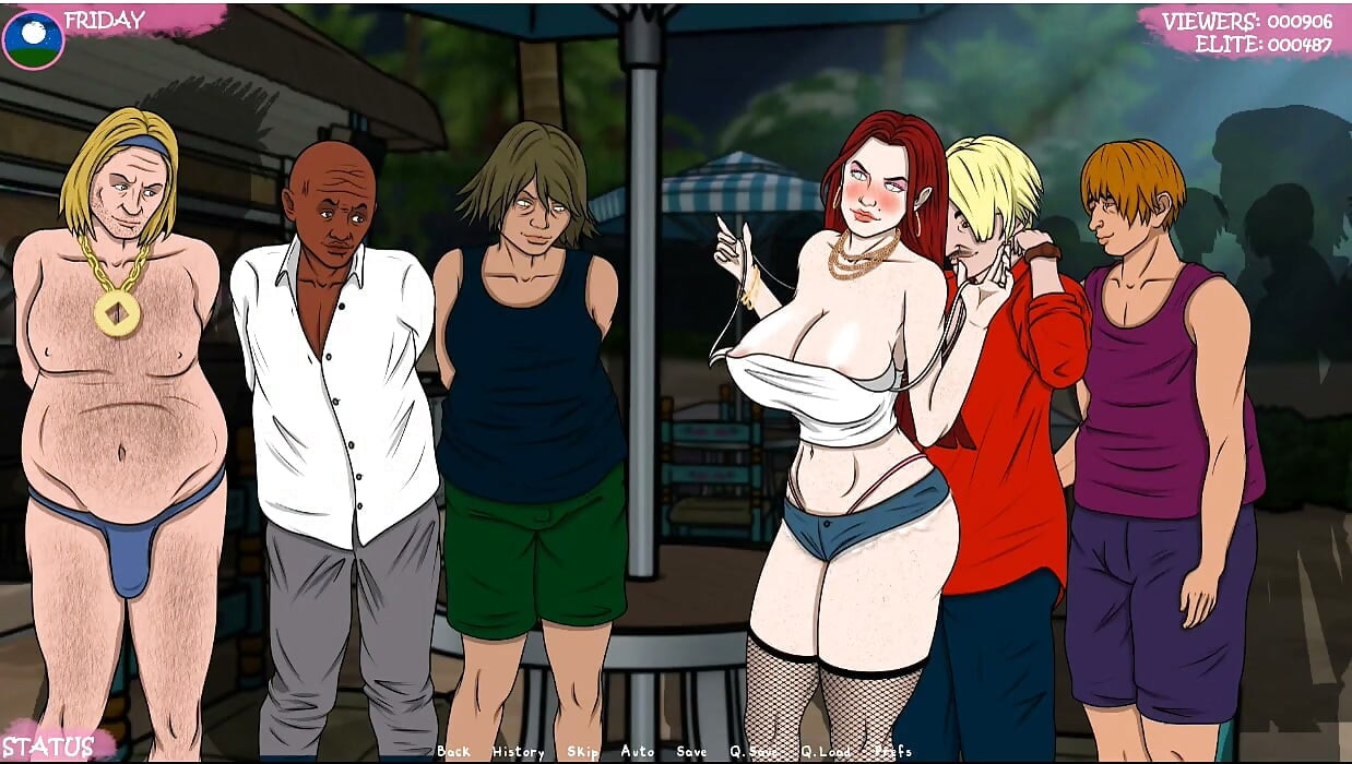 Lust Town - gameplay - roleplay - Amanda trabalha em bar e fica exposta