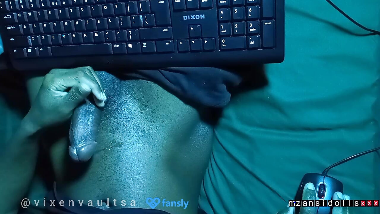 midnight jerk off session,my hard black cock