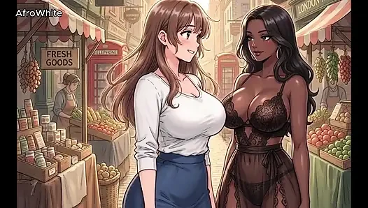 Ai Generated Hentai Animated Anime Cartoon of a Honey Big Boobs Slim British Curvy Student Fucking Her Crush Raw,