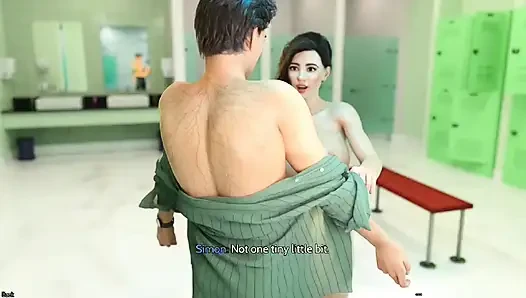 My dance partner teaching me dance