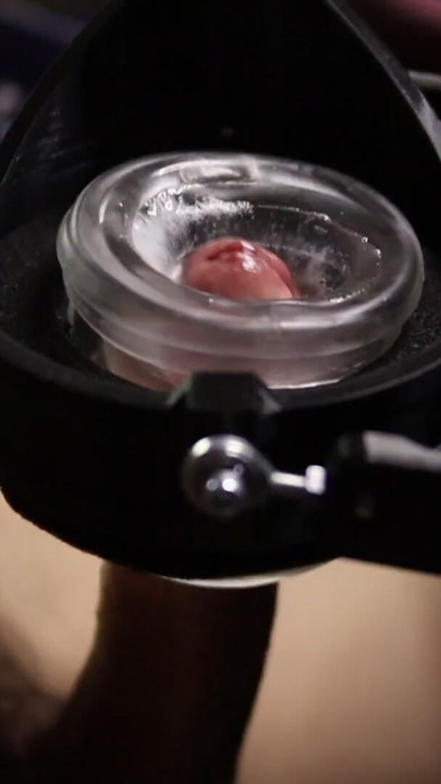 Testing out a new hands-free masturbator | Clip 2