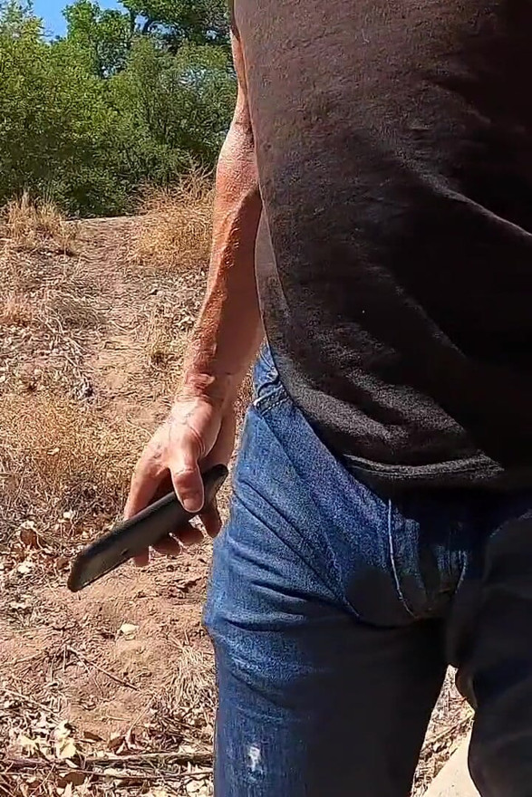 Getting my jeans completely soaked with piss on a hike