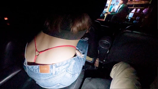 Lonely Girl At The Cinema Showed Her Thong And Gave Signals For Urgent Sex