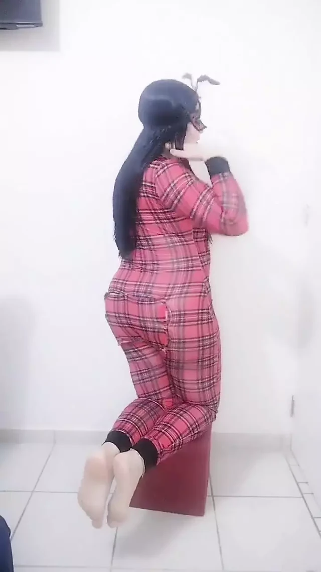 Big Ass Mexican Latina Taking off Her Clothes and Putting a Plug in Her Anus