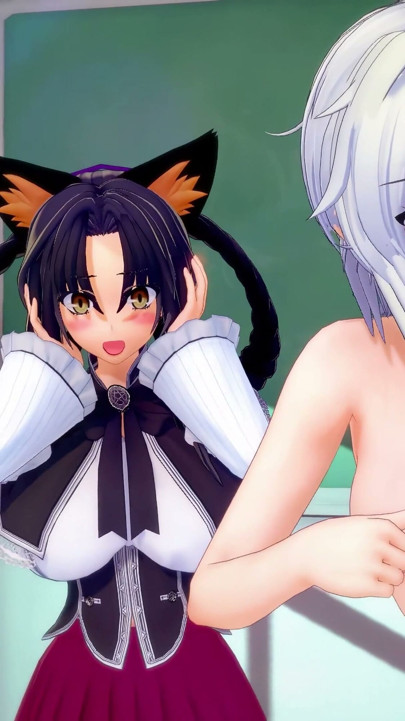 Rias Gremory Hizmetçi Cosplay Seks - DXD NTR Çılgınlık Serisi | Klip 1