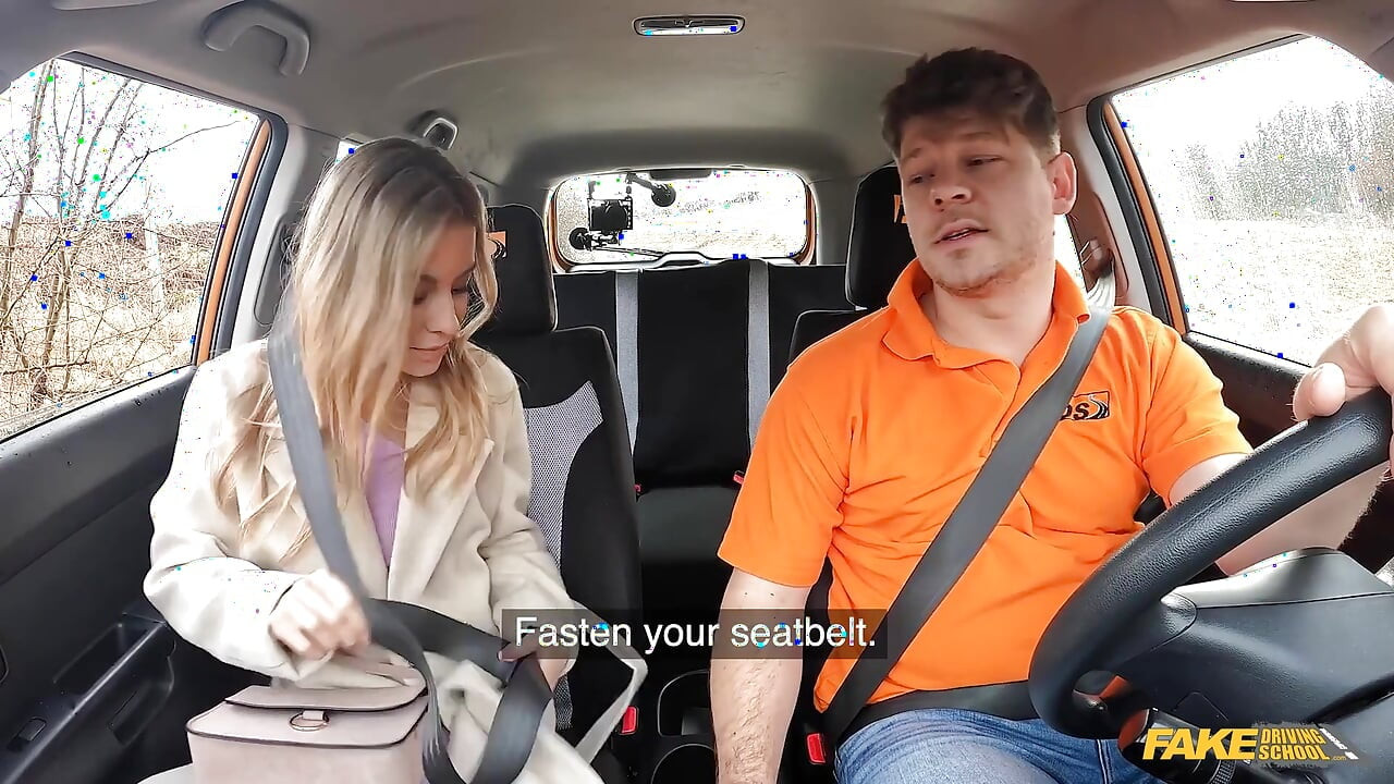 Fake Driving School - Road Rage följt av grov knull, Lucky Bee Cant Vänta på en ansiktsbehandling