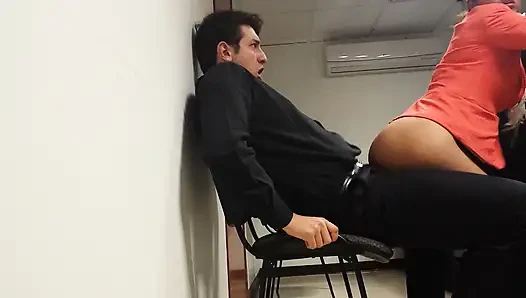 I can't wait any longer and we're having sex in the office!