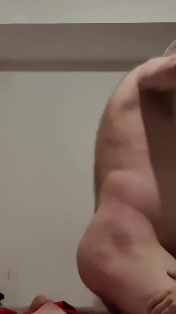 Jaw-dropping moment from "Cute Latin twink sucks chubby white daddy and rides his cock"