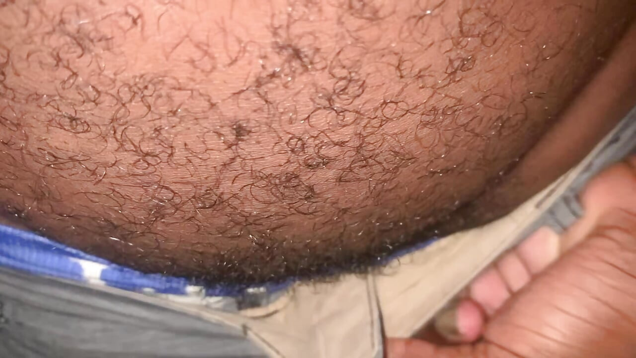 Pissing Outdoor From a Cabin Desperate Male