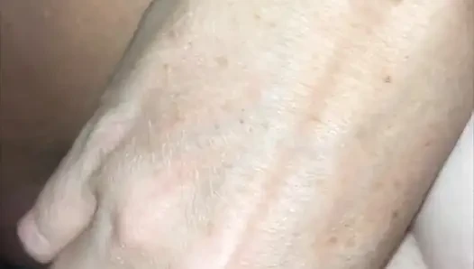 Creamy pussy British Grandma creams on Black Lovers Cock, no condom and no mask. Interracial naughty taboo Sex