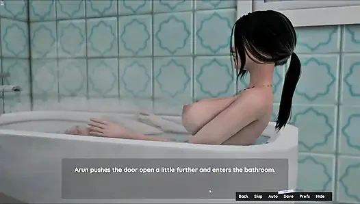 Indian Cheating Stepmom Washing Stepson Cock In Bathroom