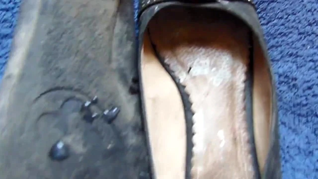 Cum on step mom shoes