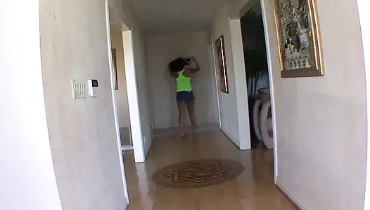 Filthy MILF chicks share black cock getting rammed and muff licked