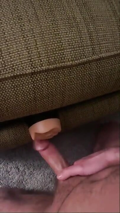 Fucking the Hot Toy in Between Cushions, Feels Like Real Wet Pussy