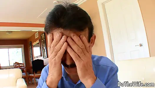 Lustful Wife Jaime Applegate Fucks in Front of Her Poor Old Cuck