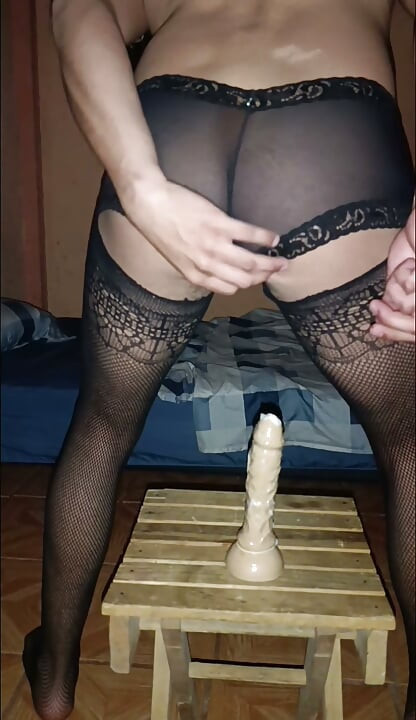 Tight ass in lingerie.