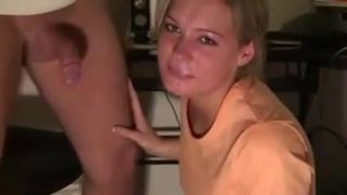 deep throat with perfect facial - not her brother