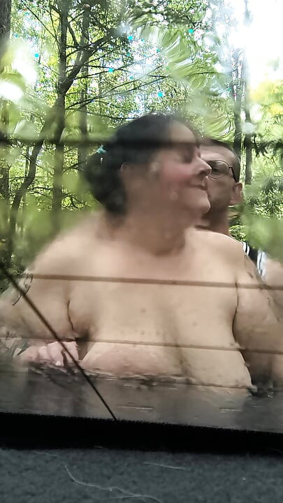 It's Raining Back of Car Brick Dick Pounds Her Hard