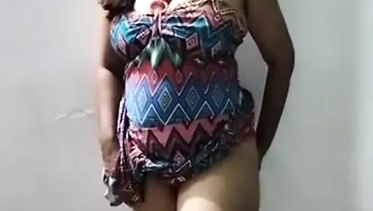 Hot desi bhabhi undressing herself