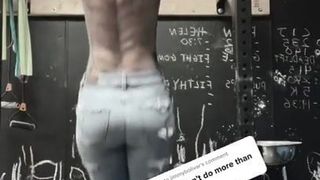 Female muscle back workout