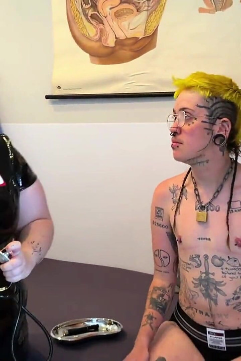 T-boy Gets Femdom Nurse Clinic Check up