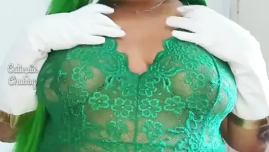 BBW Lulu cosplay riesiger gurkenfick
