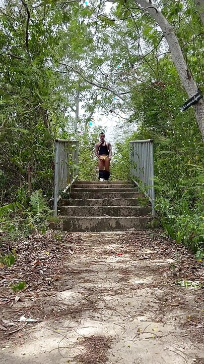 Hiking in the Wood and Abandoned Park Jerking off Until Cum Ortizjona / Jona Ortiz