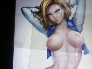 Valentines day special: Android 18 Cum Tribute