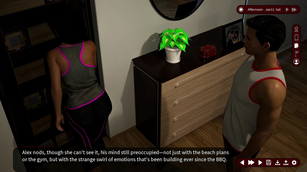 欲望的耳语 - v0.2 - 亚历克斯和莎拉一起淋浴并后入了她 - 演示