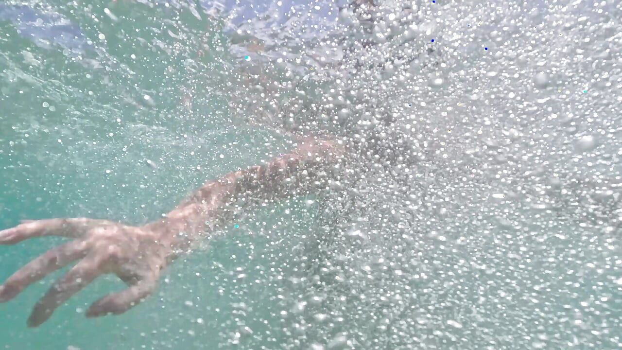 Naked Paradise -Underwater play with naked girl