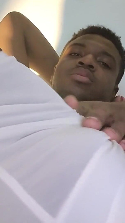 Thrilling moment from "Daddy teases his yummy cock and balls in your face"