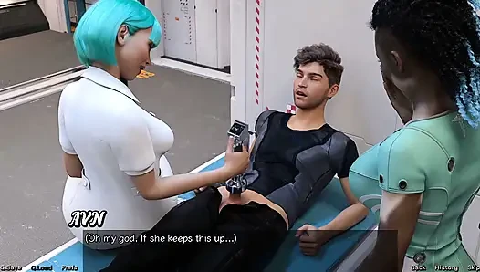 Terdampar di luar angkasa - dia ingin menyentuh penisku